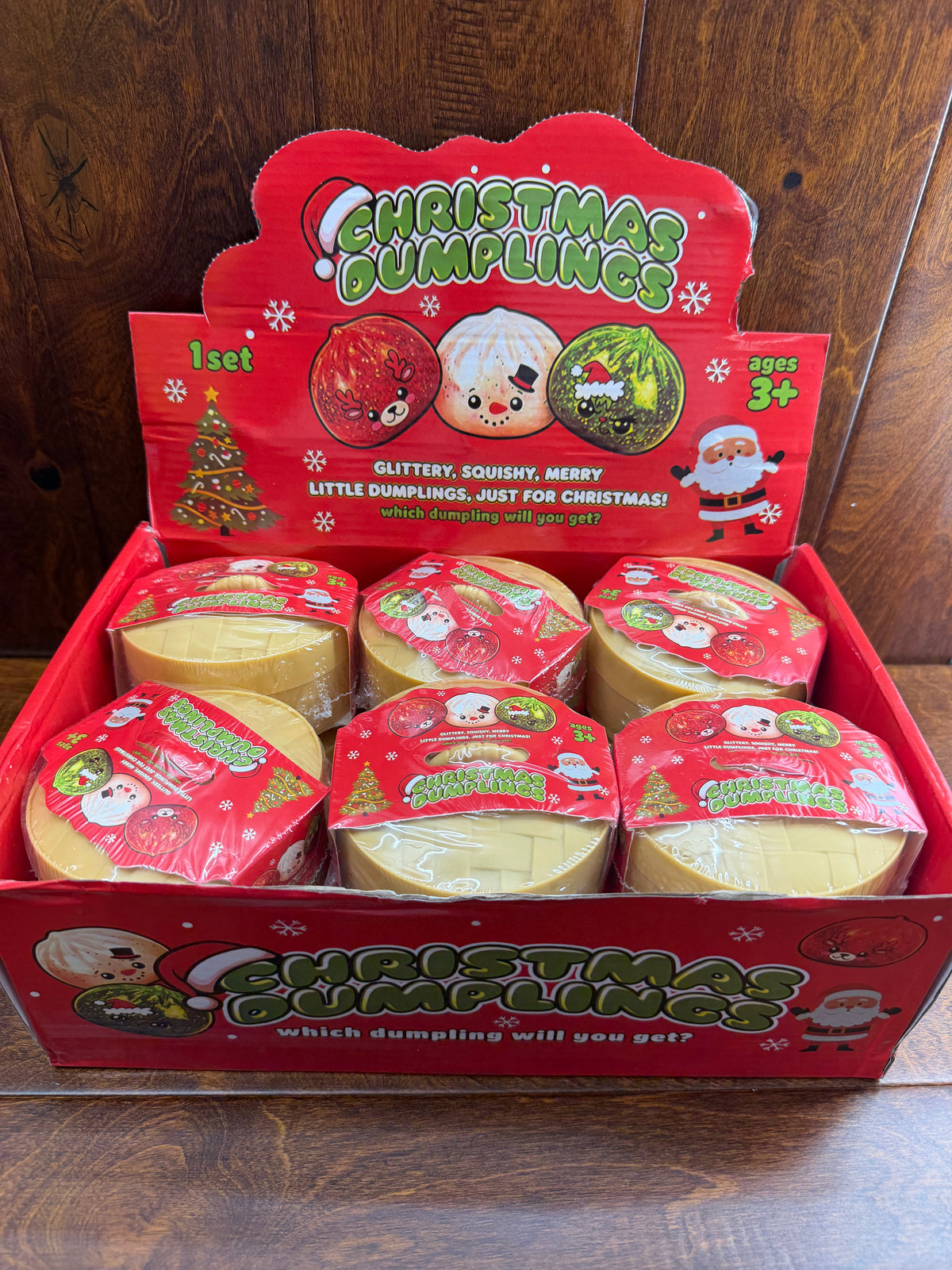 Surprise Glitter Christmas Dumpling Squishy - 1 pcs