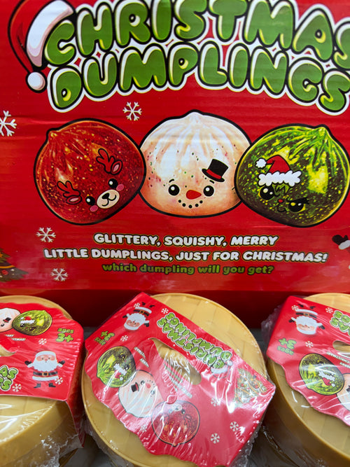 Surprise Glitter Christmas Dumpling Squishy - 1 pcs