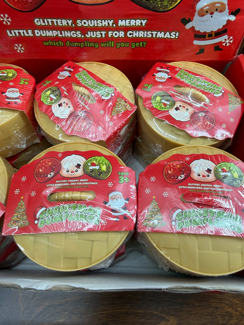 Surprise Glitter Christmas Dumpling Squishy - 1 pcs