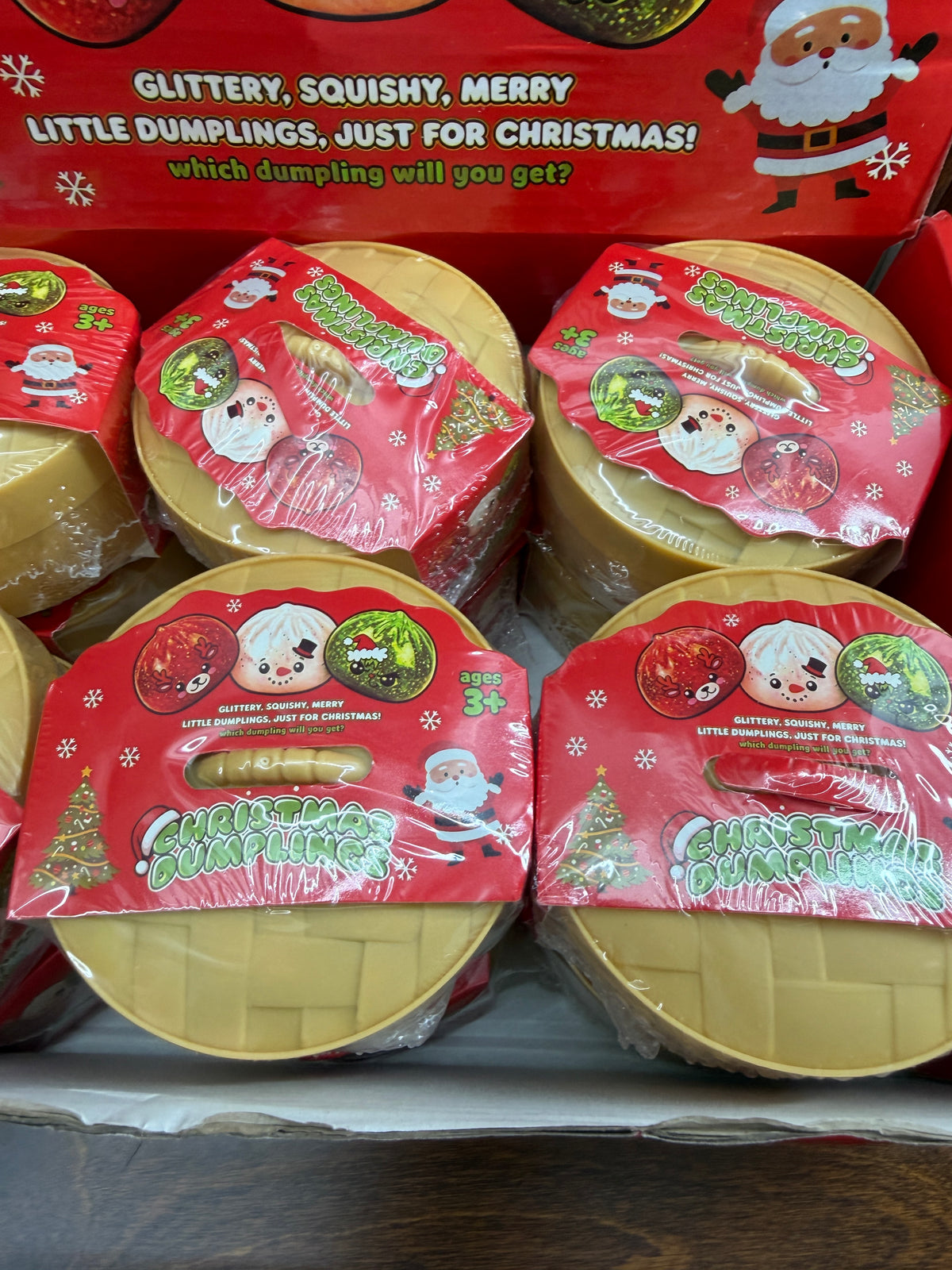 Surprise Glitter Christmas Dumpling Squishy - 1 pcs